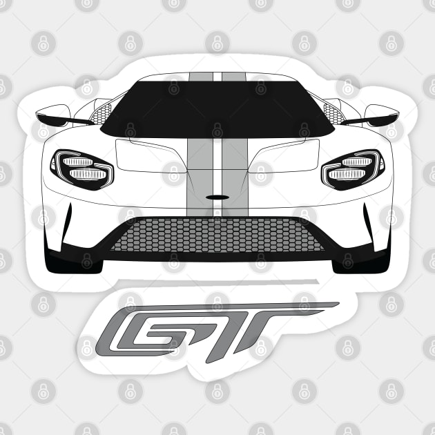 Ford GT Sticker by AutomotiveArt